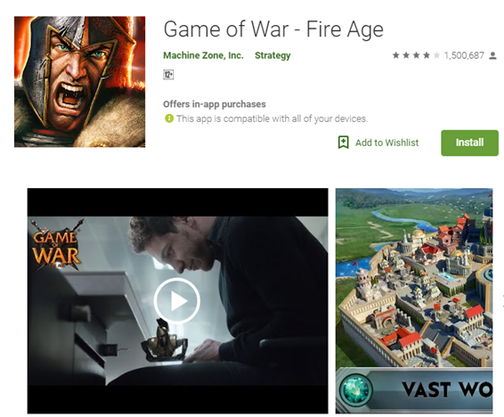game of war for PC